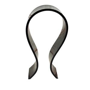Black Acrylic Curved Omega Headphone Stand Gaming Headset Display Mount Holder